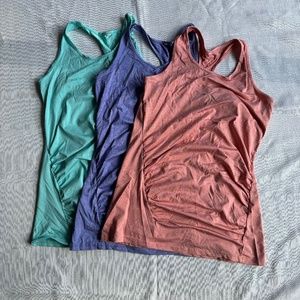Lot of 3 Maternity Athletic (Workout) Tank Tops - Size Small